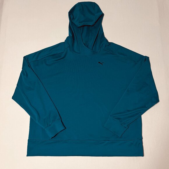 PUMA Cloudspun Pullover Hoodie Womens Cold Green Athletic Outerwear 52576222 - Picture 1 of 10